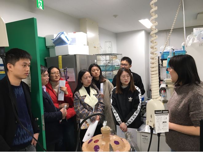 Professors and students of Department of Tea Science of Zhejiang University in China visited our Research Institute of Green Science and Technology.