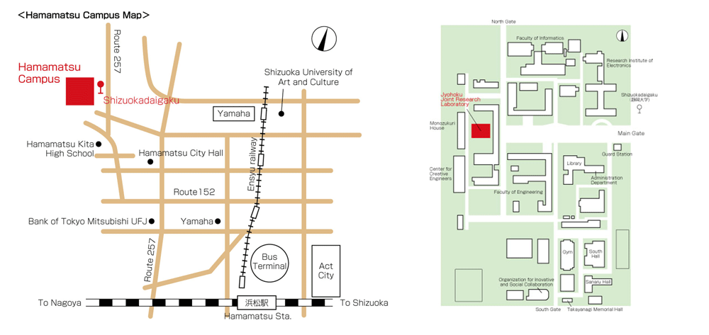 Hamamatsu Campus Map